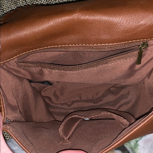 Brown cross body purse - Distressed - Picture 3 of 3